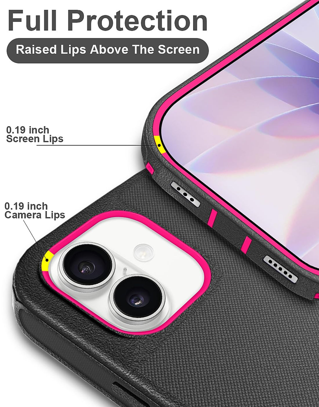 JGS for iPhone 17 Pro Max Case 6.9", Military Grade 3 in 1 Heavy Duty Shockproof/Drop Proof Case with 2 Screen Protector + 2 Camera Lens Protector, Includes Holster Clip Kickstand (Black)